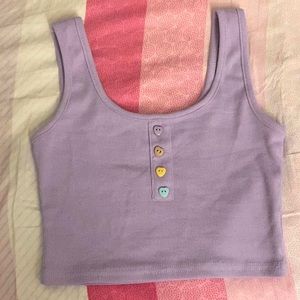 Purple/Violet Cropped Tank Top/Crop Top 👾